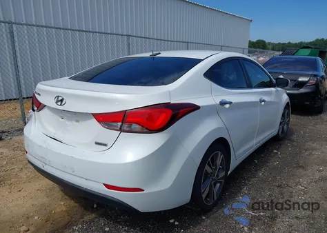 2014 Hyundai Elantra Limited from USA, damaged, VIN 5NPDH4AE6EH480910